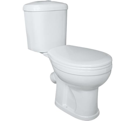 Унитаз-компакт Оскольская керамика Дора Standart косой выпуск, 1 режим, сиденье ПП ОК 423246