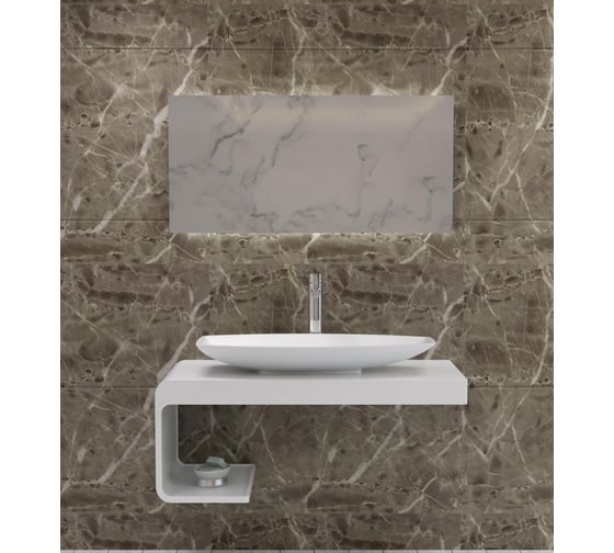 Раковина из искусственного камня NS Bath NST-80401M матовая 1286