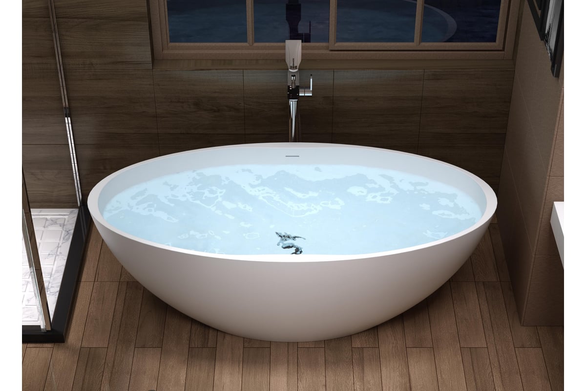 Ванна из искусственного камня NS Bath NSB-16804G глянцевая 1290 ...