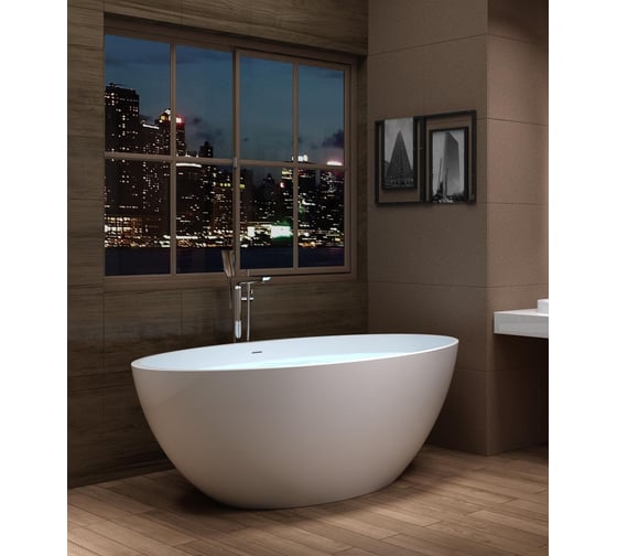 Ванна из искусственного камня NS Bath NSB-16804G глянцевая 1290