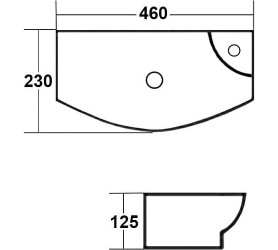 Раковина MELANA MLN- 7946L-805