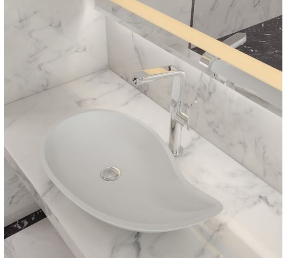 Раковина из искусственного камня NS Bath NST-6538M матовая 1213