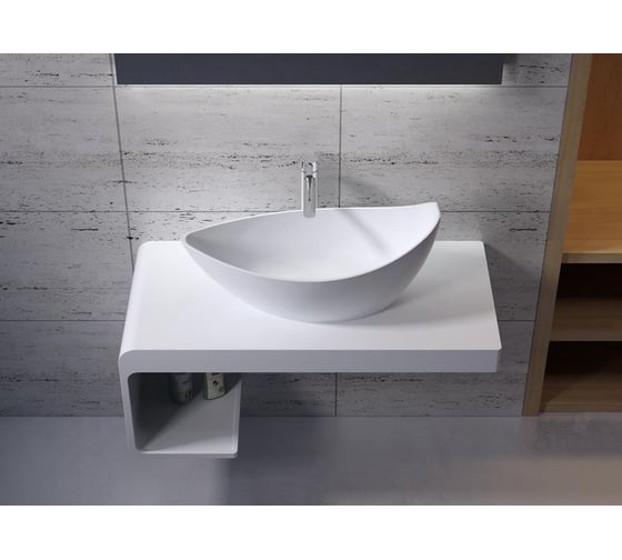 Раковина из искусственного камня NS Bath NST-6733M матовая 1201