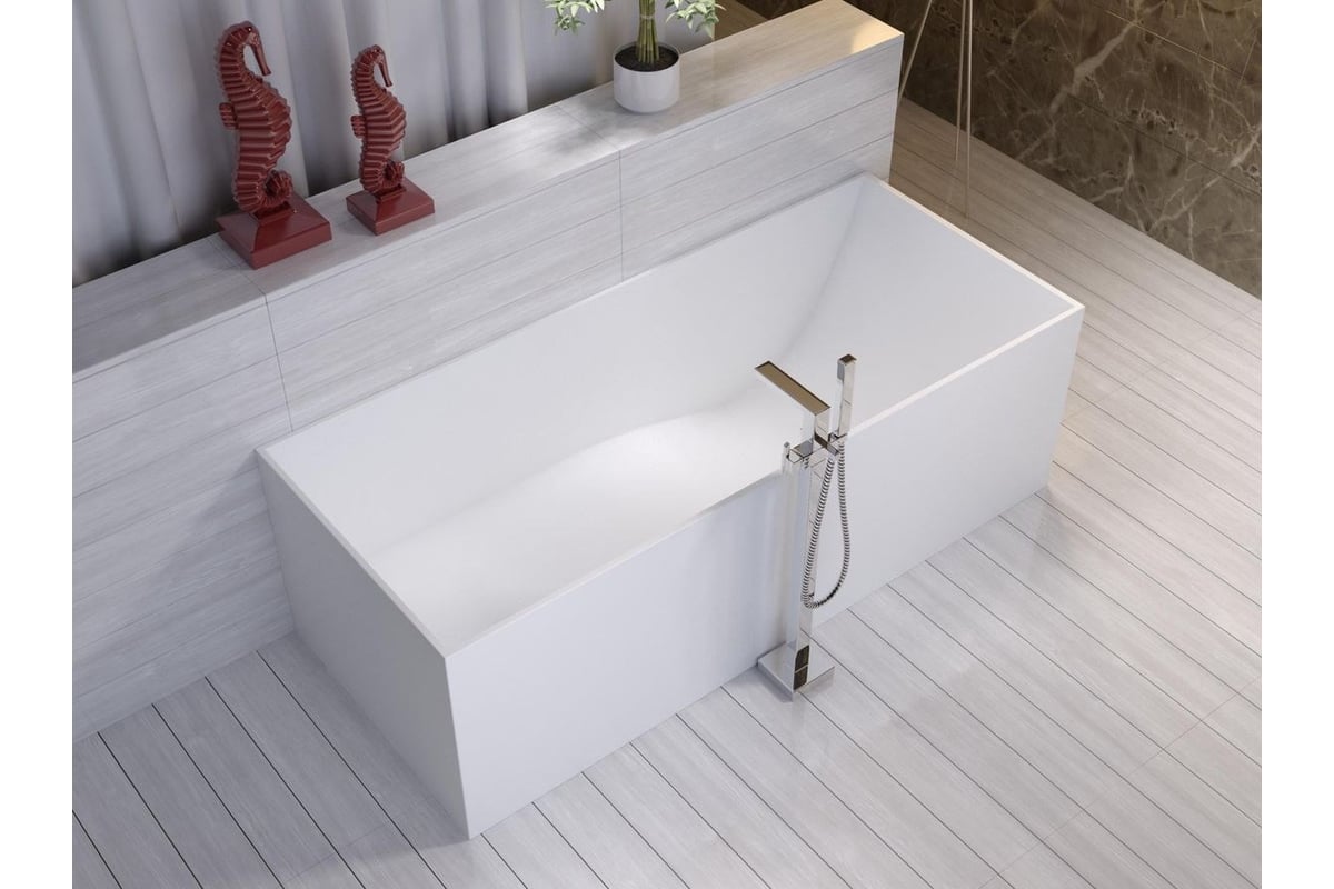 Ванна из искусственного камня NS Bath NSB-15670G глянцевая 1275 ...