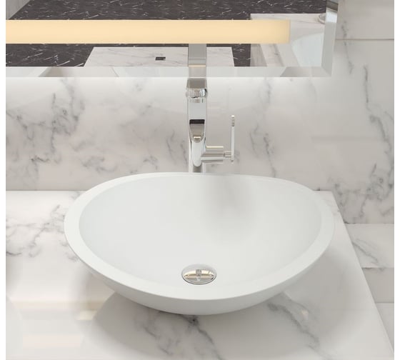 Раковина из искусственного камня NS Bath NST-5046G глянцевая 12215