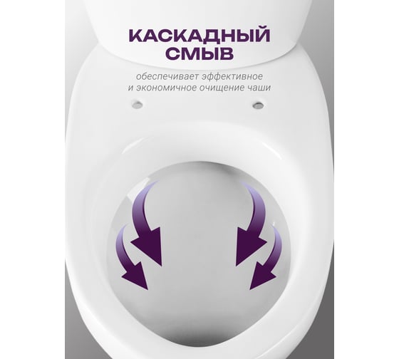 Унитаз-компакт Santeri ВЕРСИЯ, к/в, 1-реж, сид. ППВОРОТЫНСК 411460 1P4015S0000BF