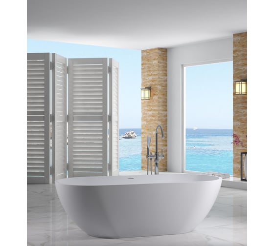 Ванна из искусственного камня NS Bath NSB-17708M матовая 12155