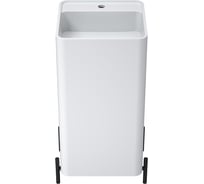 Раковина из искусственного камня NS Bath NSF-47420G глянцевая, с металлической подставкой 12510