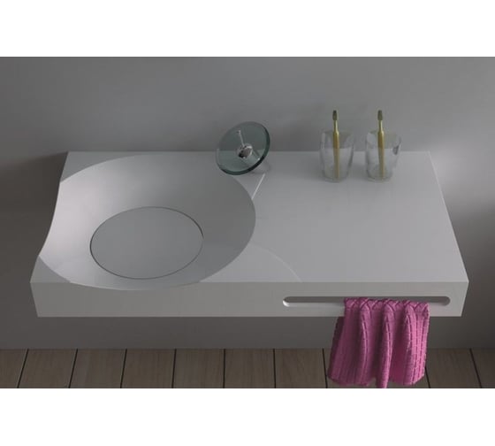 Раковина из искусственного камня NS Bath NSS-9048G глянцевая 1245