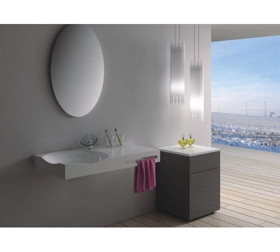 Раковина из искусственного камня NS Bath NSS-9048G глянцевая 1245