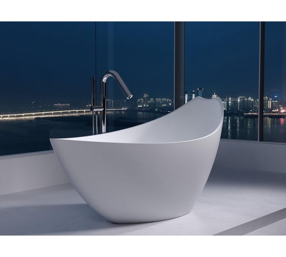 Ванна из искусственного камня NS Bath NSB-17801M матовая 1280