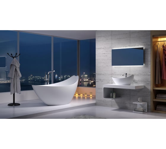 Ванна из искусственного камня NS Bath NSB-17801M матовая 1280