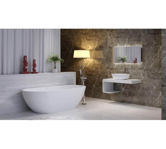 Ванна из искусственного камня NS Bath NSB-18806G глянцевая 12156