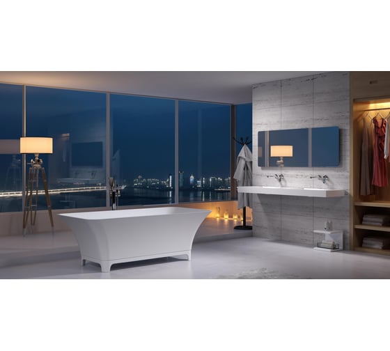 Ванна из искусственного камня NS Bath NSB-1780M матовая 1270