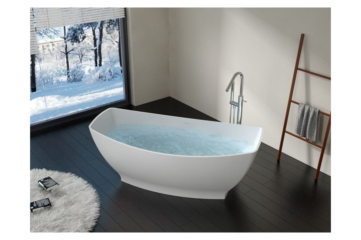 Ванна из искусственного камня NS Bath NSB-16802G глянцевая 1289 ...