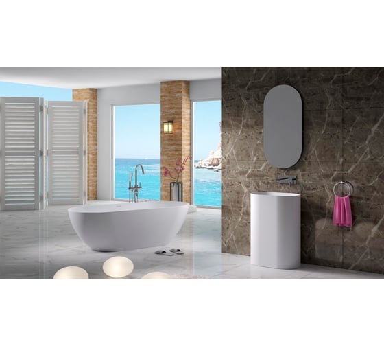 Раковина из искусственного камня NS Bath NSF-6040G глянцевая 1234