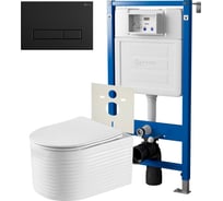 Система инсталляции для подвесного унитаза Point Элемент с клавишей PN48267BM