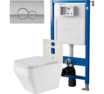 Система инсталляции для подвесного унитаза Point Элемент с клавишей PN48216C