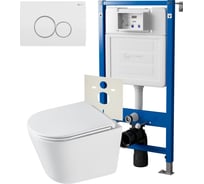 Система инсталляции для подвесного унитаза Point Элемент с клавишей PN48293WC