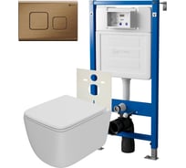 Сет система инсталляции Point Элемент П для подвесного унитаза с клавишей PN48243BB