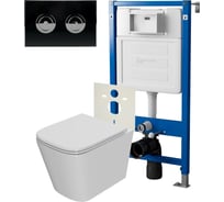 Сет система инсталляции пневматическая Point Элемент П для подвесного унитаза с клавишей PN48200BC