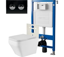 Сет система инсталляции пневматическая Point Элемент П для подвесного унитаза с клавишей PN48308BC