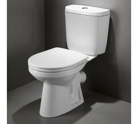 Унитаз-компакт Santek Анимо косой выпуск, 1 режим, сиденье ПП 1WH110032 446375