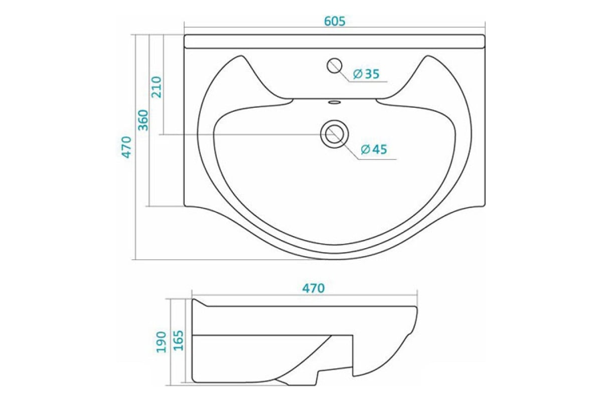 Мебельный умывальник Santek Байкал-60 1WH109652 417825 - выгодная цена ...