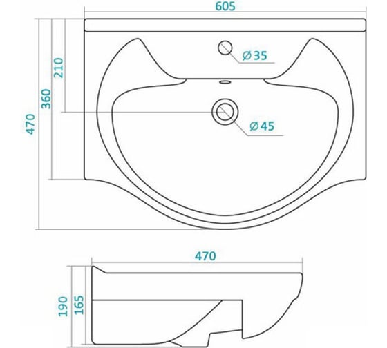 Мебельный умывальник Santek Байкал-60 1WH109652 417825
