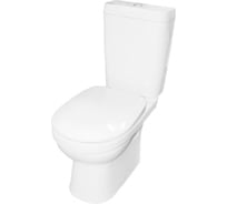 Унитаз-компакт Keramin АЛЬБАНО, безободковый, г/в, 2-реж, сидение полипропилен КЕРАМИН 453060