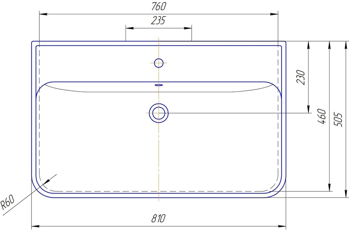 Умывальник KIROVIT Олимпия 800 У18294 - выгодная цена, отзывы ...