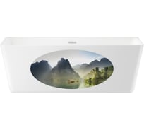 Отдельностоящая акриловая ванна Wellsee DeSire 176x76 см в наборе 4 в 1 202010452