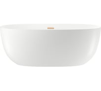 Отдельностоящая акриловая ванна Wellsee Éclatant 159x74 см в наборе 4 в 1 231301004