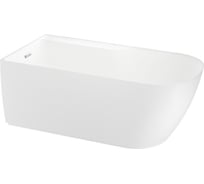 Отдельностоящая акриловая ванна Wellsee Camellia 2.0 167x82 см (левый разворот) в наборе 4 в 1 236201001