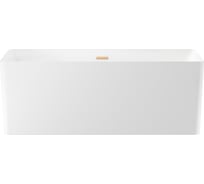 Отдельностоящая акриловая ванна Wellsee Pure BY 166x77 см в наборе 4 в 1 230701004