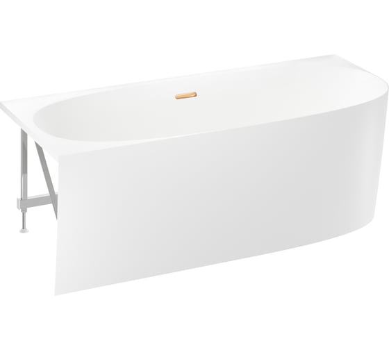 Угловая акриловая ванна Wellsee Belle Spa 2.0 170x75 см (левый разворот) в наборе 4 в 1 235805004