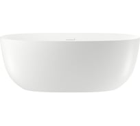 Отдельностоящая акриловая ванна Wellsee Éclatant 159x74 см  в наборе 4 в 1 231301002