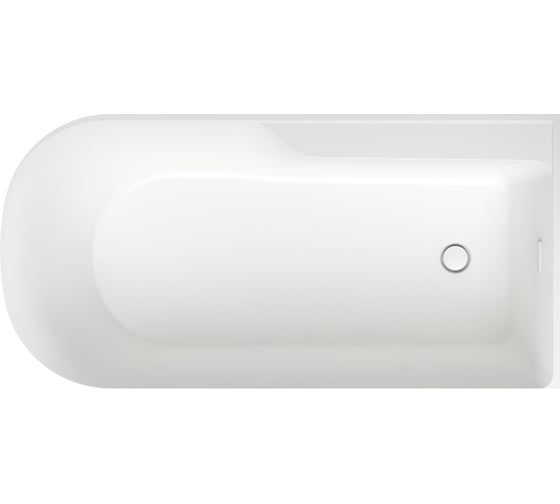 Отдельностоящая акриловая ванна Wellsee Camellia 2.0 167x82 см (правый разворот) в наборе 4 в 1 236202002