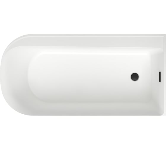 Отдельностоящая акриловая ванна Wellsee Camellia 167x82 см (правый разворот) в наборе 4 в 1 236102003