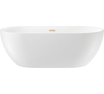 Отдельностоящая акриловая ванна Wellsee Chic Riviera 179x85 см в наборе 4 в 1 236803004