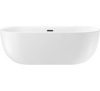 Отдельностоящая акриловая ванна Wellsee Chic Riviera 170x76 см в наборе 4 в 1 236802003