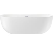 Отдельностоящая акриловая ванна Wellsee Chic Riviera 170x76 см в наборе 4 в 1 236802001