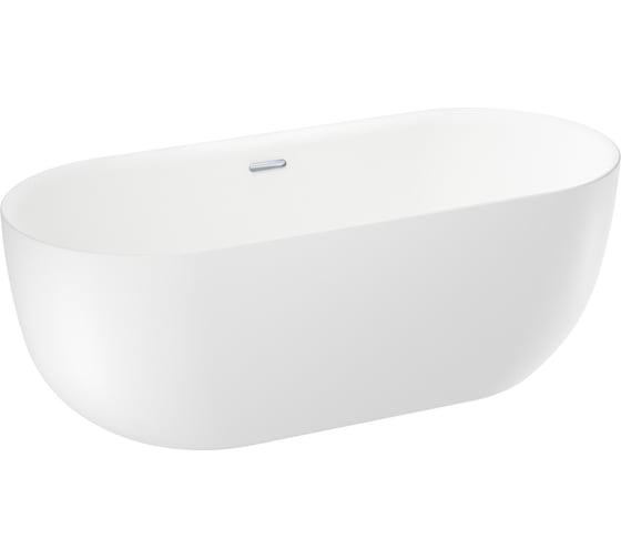 Отдельностоящая акриловая ванна Wellsee Chic Riviera 170x76 см в наборе 4 в 1 236802001