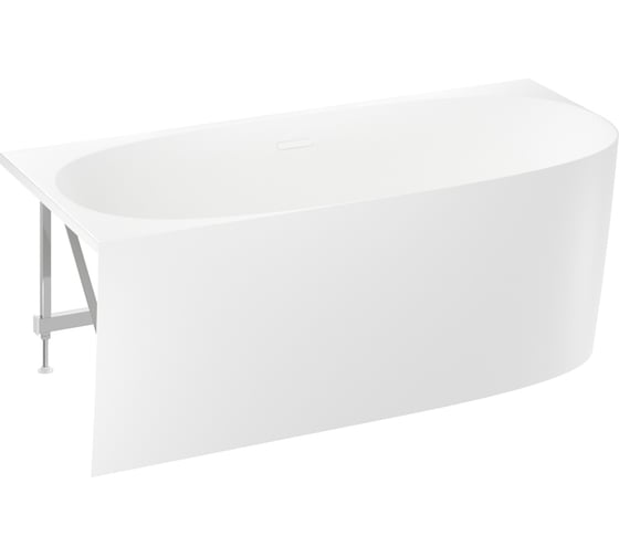 Угловая акриловая ванна Wellsee Belle Spa 2.0 160x75 см (левый разворот) в наборе 4 в 1 235802002