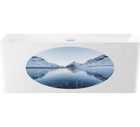 Отдельностоящая акриловая ванна Wellsee Pure BY 166x77 см в наборе 4 в 1 202010453
