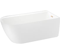 Отдельностоящая акриловая ванна Wellsee Camellia 167x82 см (правый разворот) в наборе 4 в 1 236102004