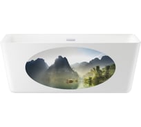 Отдельностоящая акриловая ванна Wellsee DeSire 160x77 см в наборе 4 в 1 202010450