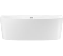 Пристенная акриловая ванна Wellsee Belle Spa 2.0 170x75 см в наборе 4 в 1 235804003