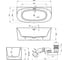 Пристенная акриловая ванна Wellsee Belle Spa 2.0 160x75 см в наборе 4 в 1 235801004 10