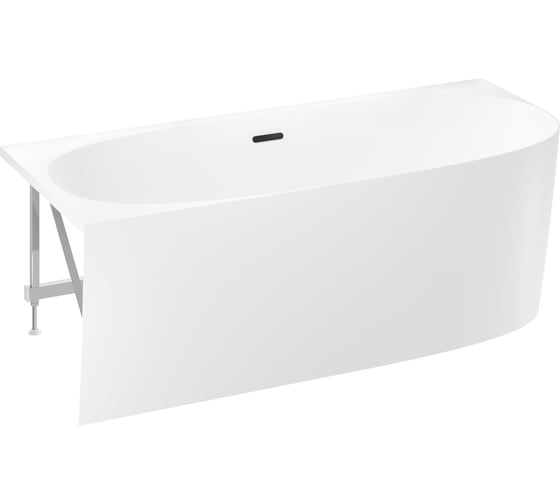 Угловая акриловая ванна Wellsee Belle Spa 2.0 170x75 см (левый разворот) в наборе 4 в 1 235805003